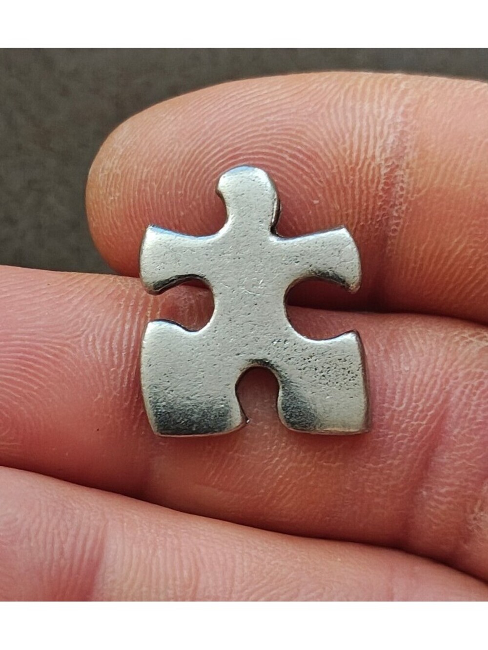 Jim Clift Fine Pewter Puzzle Piece Pin